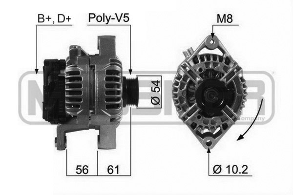 Generator 14V 120A