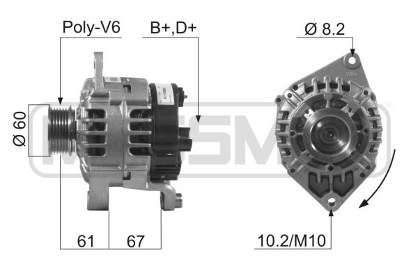 Generator 14V 90A