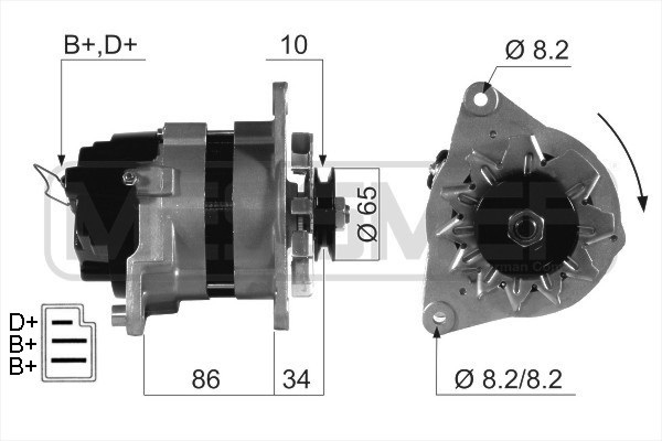 Generator 14V 43A