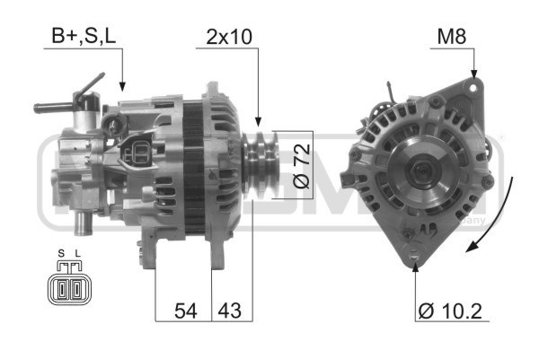 Generator 12V 80A