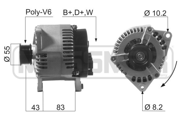 Generator 12V 100A