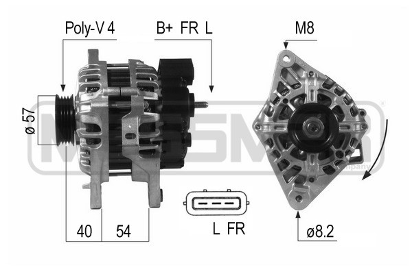 Generator 14V 90A