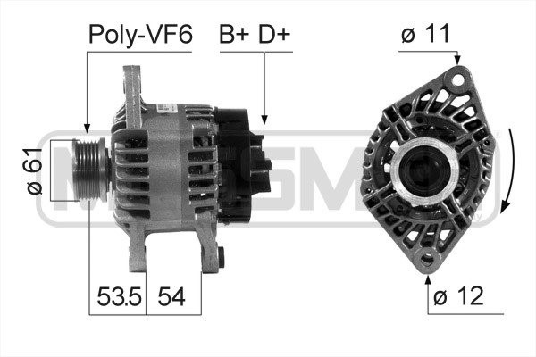 Generator 14V 65A