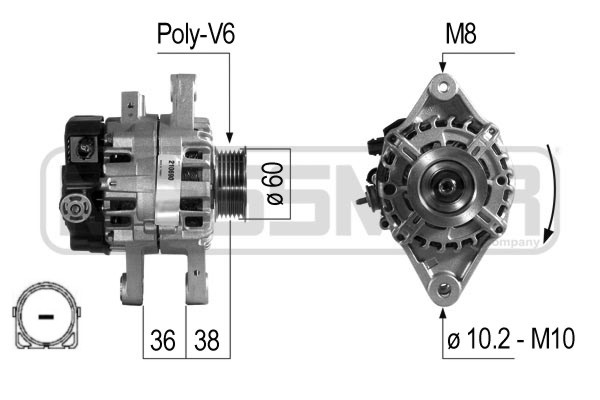 Generator 14V 90A