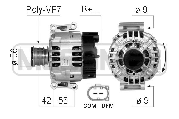 Generator 14V 120A