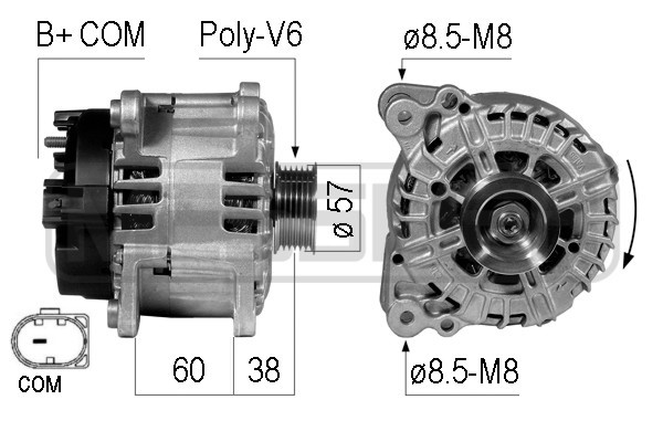 Generator 14V 140A