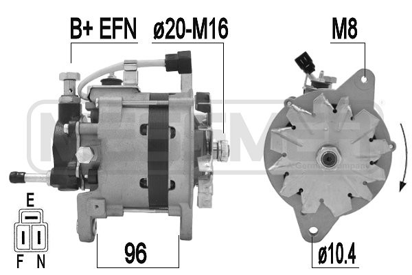 Generator 12V 55A