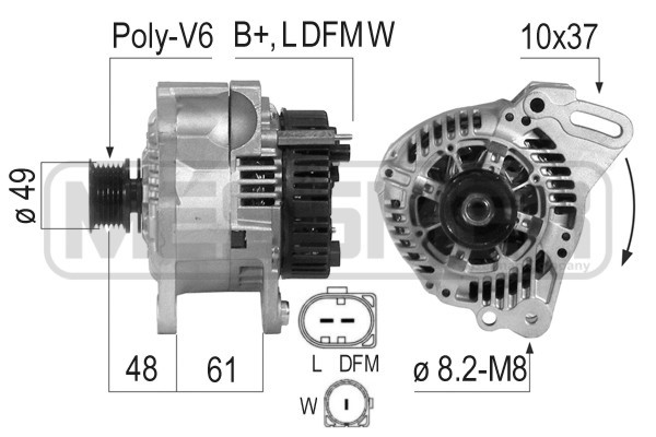 Generator 12V 90A