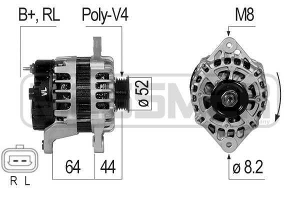 Generator 14V 80A
