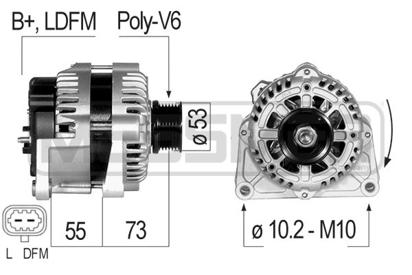 Generator 14V 100A