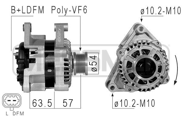 Generator 14V 100A