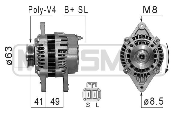 Generator 12V 75A
