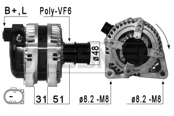 Generator 14V 150A