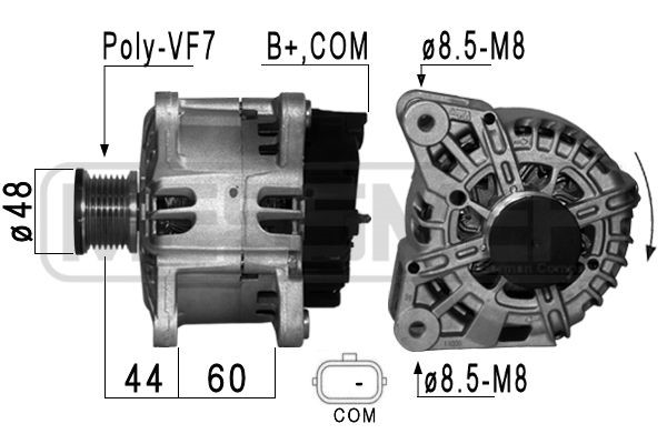 Generator 14V 120A