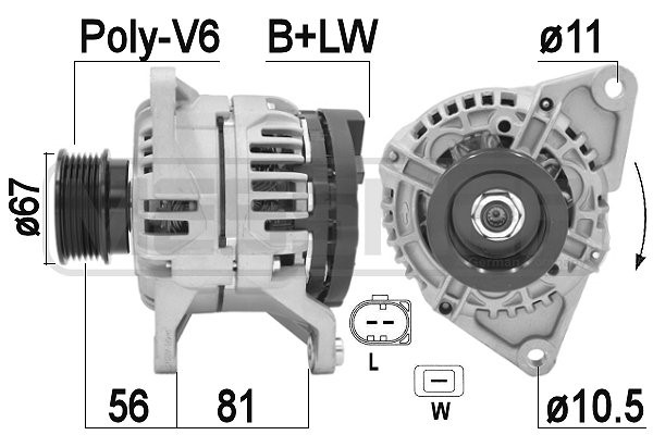 Generator 12V 90A