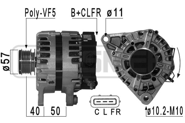 Generator 14V 130A