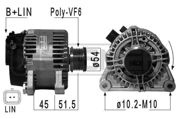 Generator 14V 90A