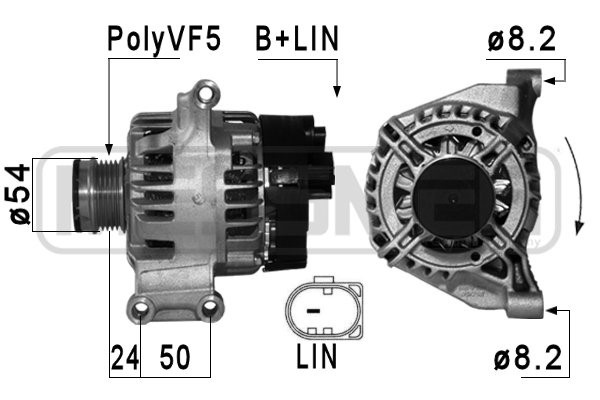 Generator 14V 120A