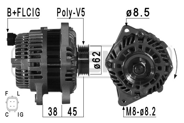 Generator 12V 95A