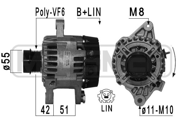 Generator 14V 90A