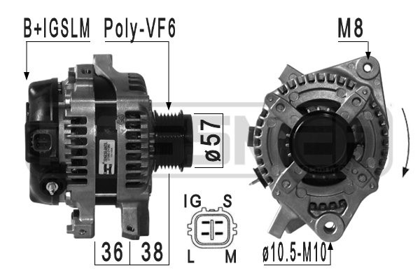Generator 14V 100A
