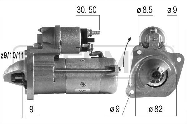 Startmotor 12V