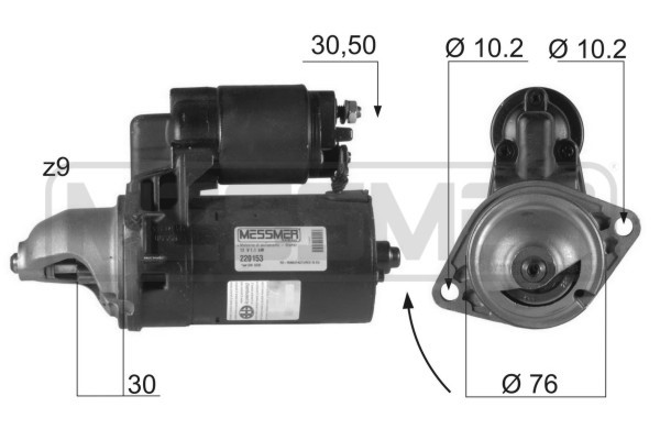 Startmotor 12V Startmotor 12V
