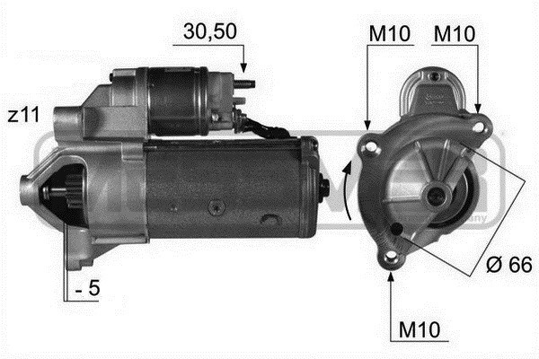 Startmotor 12V