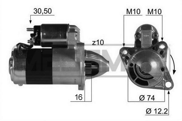 Startmotor 12V