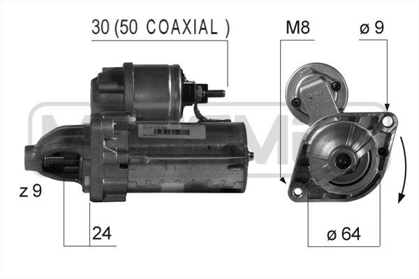 Startmotor 12V