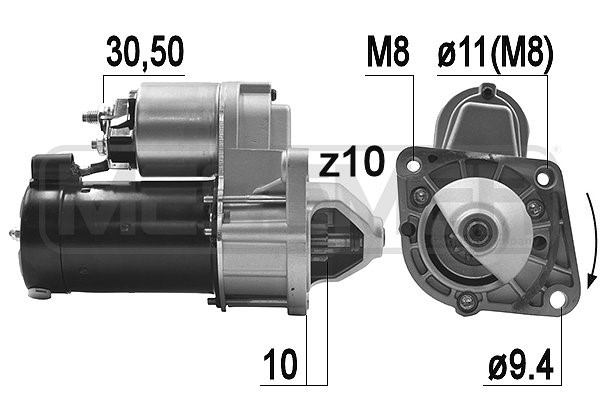 Startmotor 12V