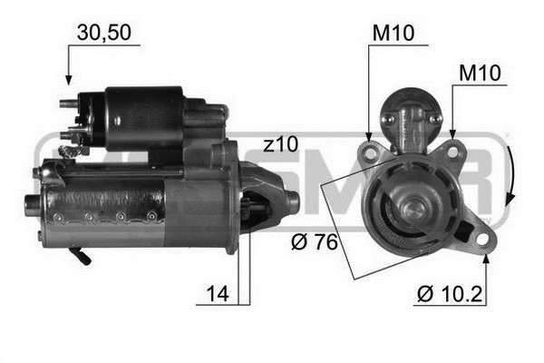 Startmotor 12V