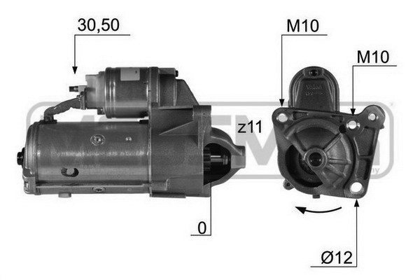 Startmotor 12V