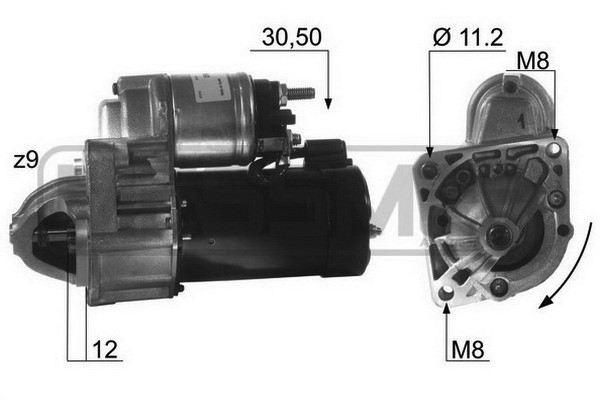 Startmotor 12V