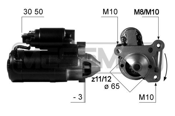 Startmotor 12V