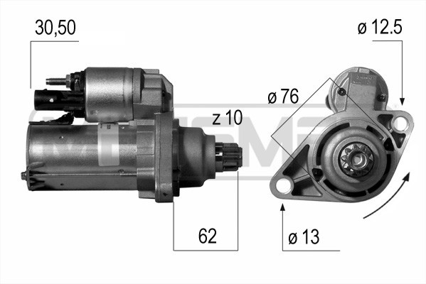 Startmotor 12V