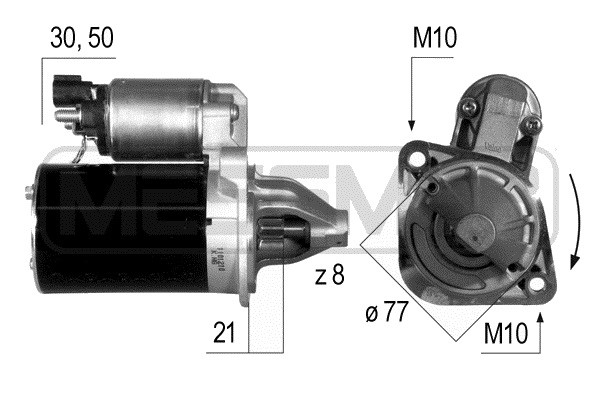 Startmotor 12V