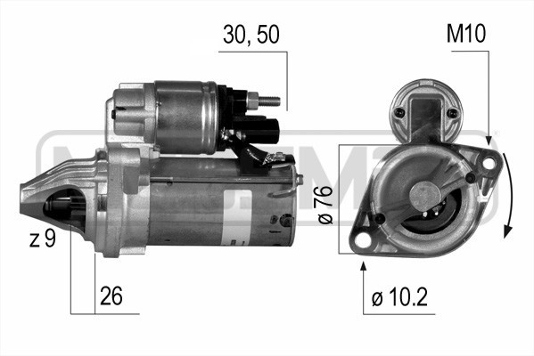 Startmotor 12V