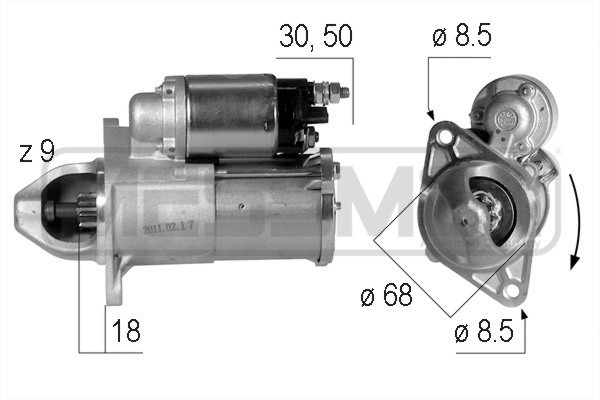Startmotor 12V