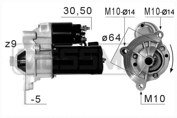 Startmotor 12V