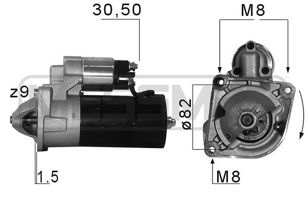 Startmotor 12V