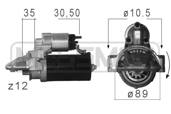 Startmotor 12V