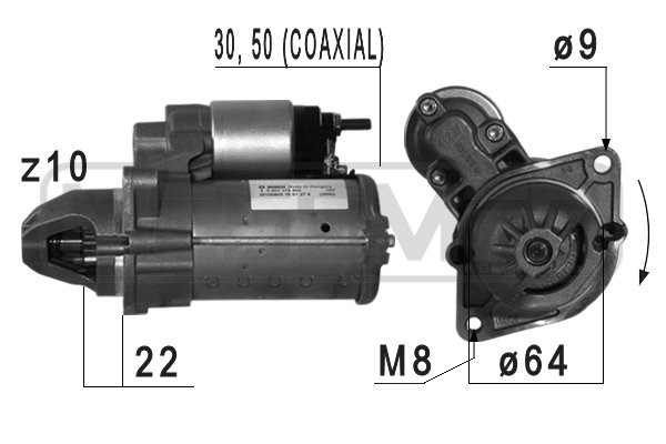 Startmotor 12V