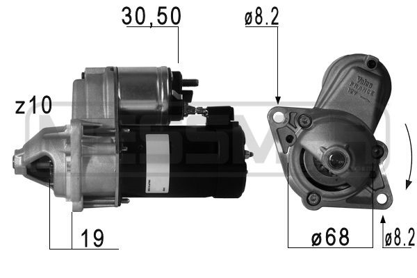 Startmotor 12V