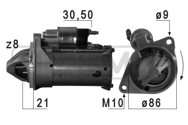 Startmotor 12V