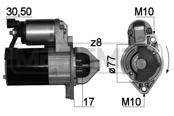 Startmotor 12V