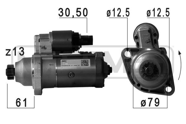 Startmotor 12V