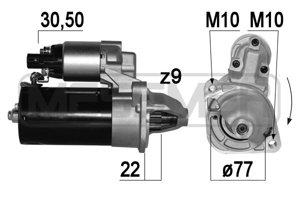 Startmotor 12V