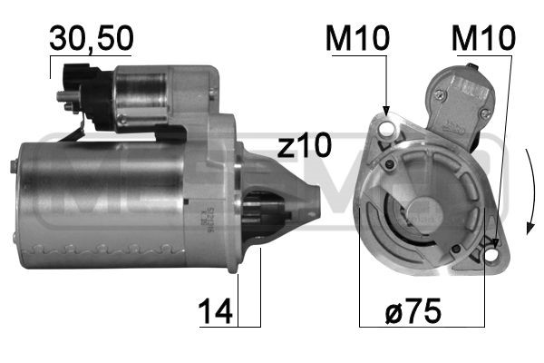 Startmotor 12V