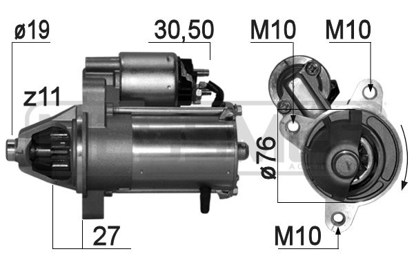 Startmotor 12V